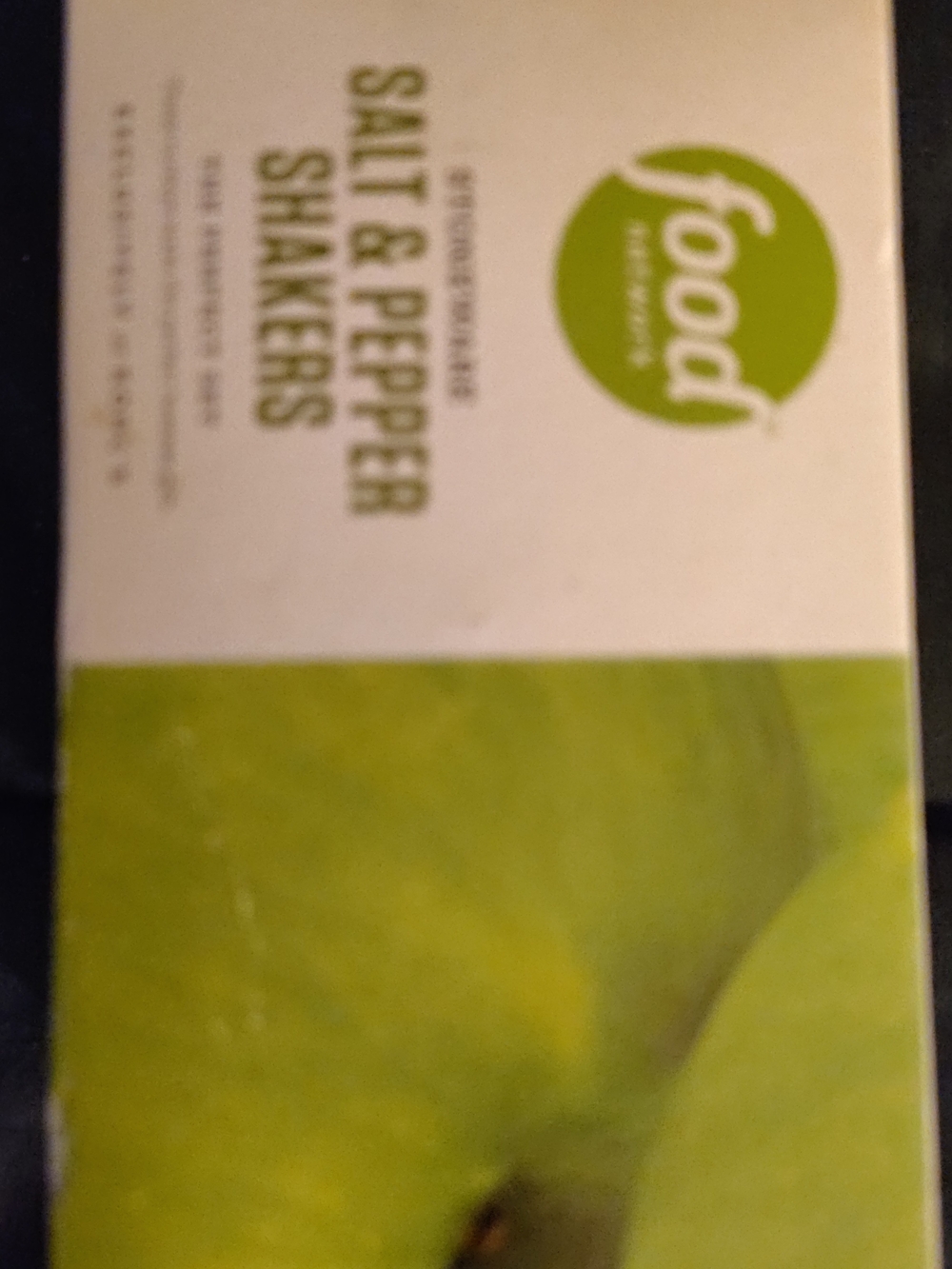 Food Network Green Salt & Pepper Shakers